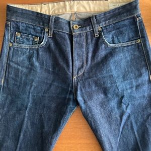 Rag and Bone Blue Selvage Denim Jean Size 33